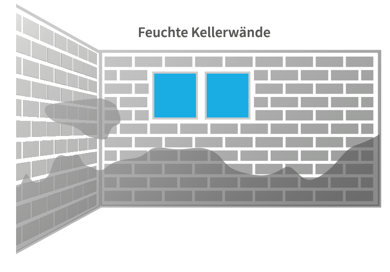 Problem: Feuchte Kellerwände